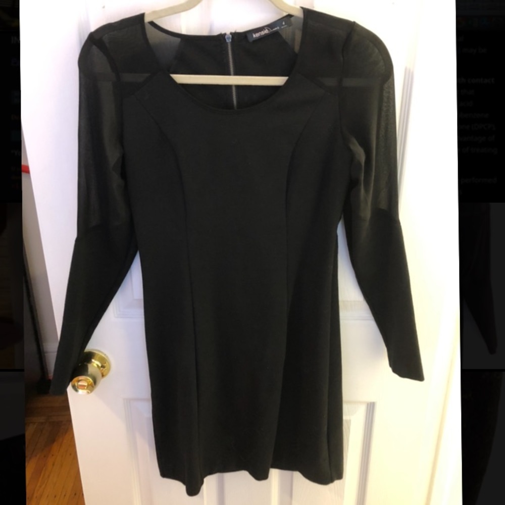 Black long sleeve dress